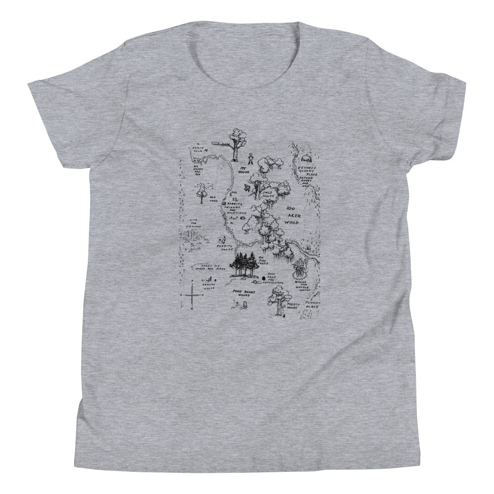 100 Acre Map Kid's - Adult & Kids T-Shirts, Sweatshirts & Hoodies apparel design preview 1