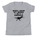 When I Grow Up Wanna Be A Dinosaur Kid's - Adult & Kids T-Shirts, Sweatshirts & Hoodies apparel design preview 1