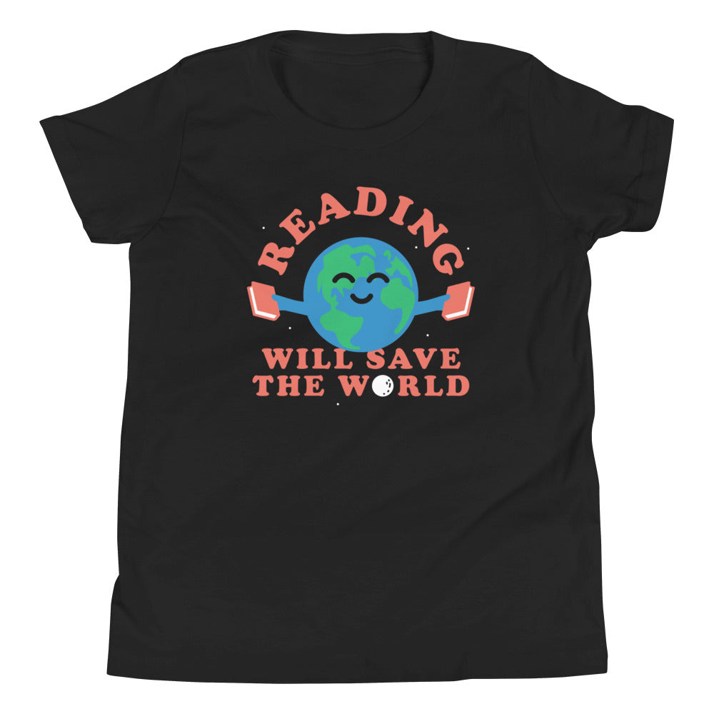 Reading Will Save The World Kid's - Adult & Kids T-Shirts, Sweatshirts & Hoodies apparel design preview 1