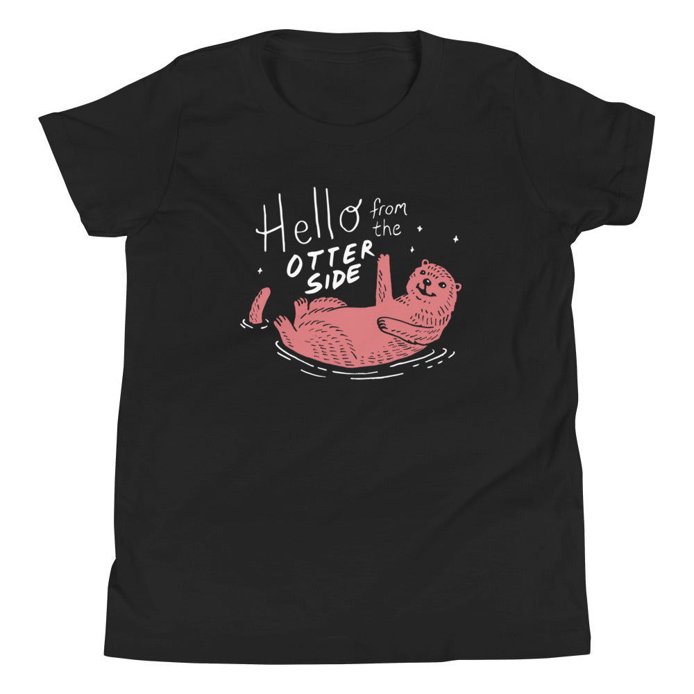 Hello From The Otter Side Kid's - Adult & Kids T-Shirts, Sweatshirts & Hoodies apparel design preview 1