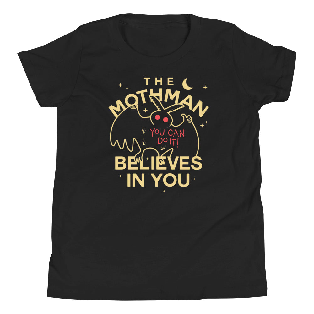 The Mothman Believes In You Kid's - Adult & Kids T-Shirts, Sweatshirts & Hoodies apparel design preview 1