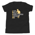 Cats Rule Everything Around Me Kid's - Adult & Kids T-Shirts, Sweatshirts & Hoodies apparel design preview 1