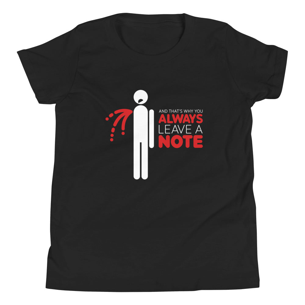 Always Leave A Note Kid's - Adult & Kids T-Shirts, Sweatshirts & Hoodies apparel design preview 1