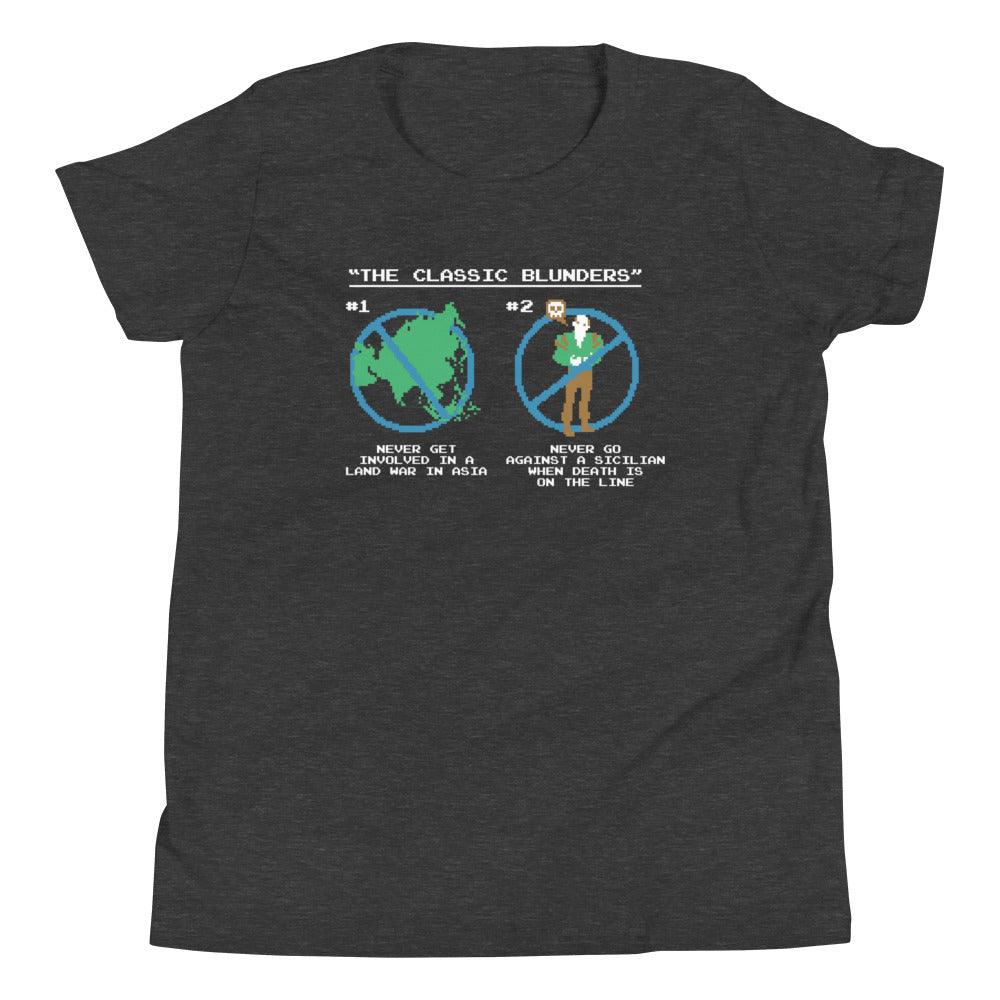 The Classic Blunders Kid's - Adult & Kids T-Shirts, Sweatshirts & Hoodies apparel design preview 1