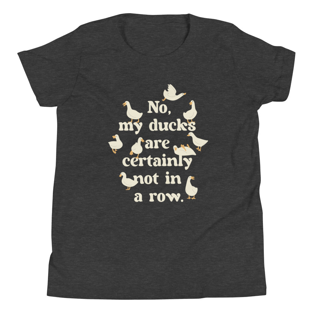 No, My Ducks Are Certainly Not In A Row Kid's - Adult & Kids T-Shirts, Sweatshirts & Hoodies apparel design preview 1