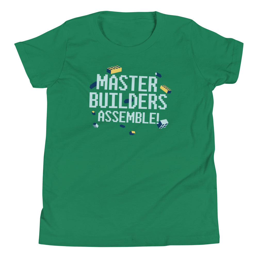 Master Builders Assemble! Kid's - Adult & Kids T-Shirts, Sweatshirts & Hoodies apparel design preview 1