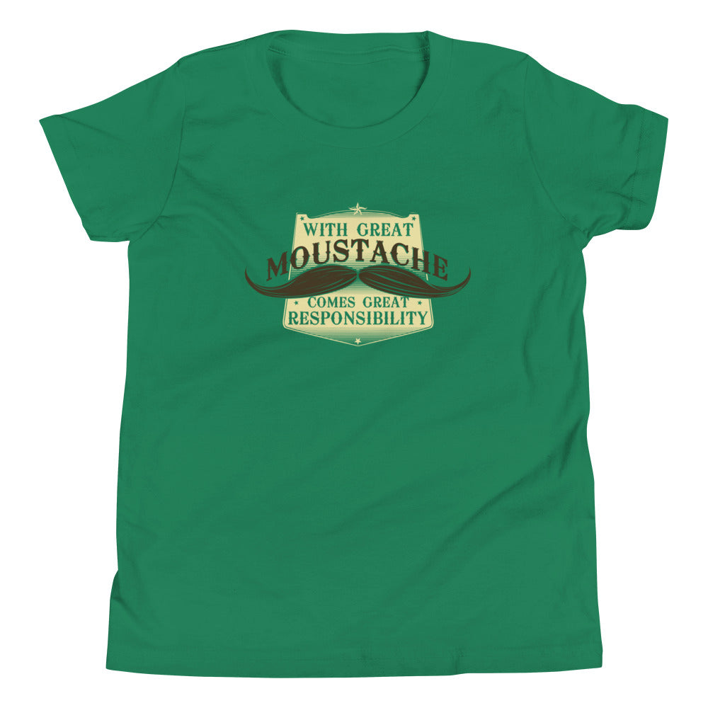 With Great Moustache Kid's - Adult & Kids T-Shirts, Sweatshirts & Hoodies apparel design preview 1