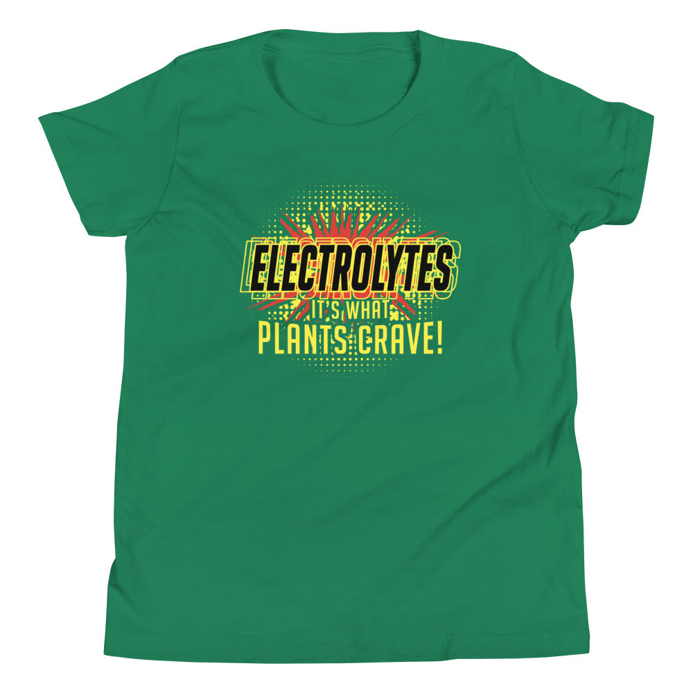 Electrolytes, It's What Plants Crave! Kid's - Adult & Kids T-Shirts, Sweatshirts & Hoodies apparel design preview 1