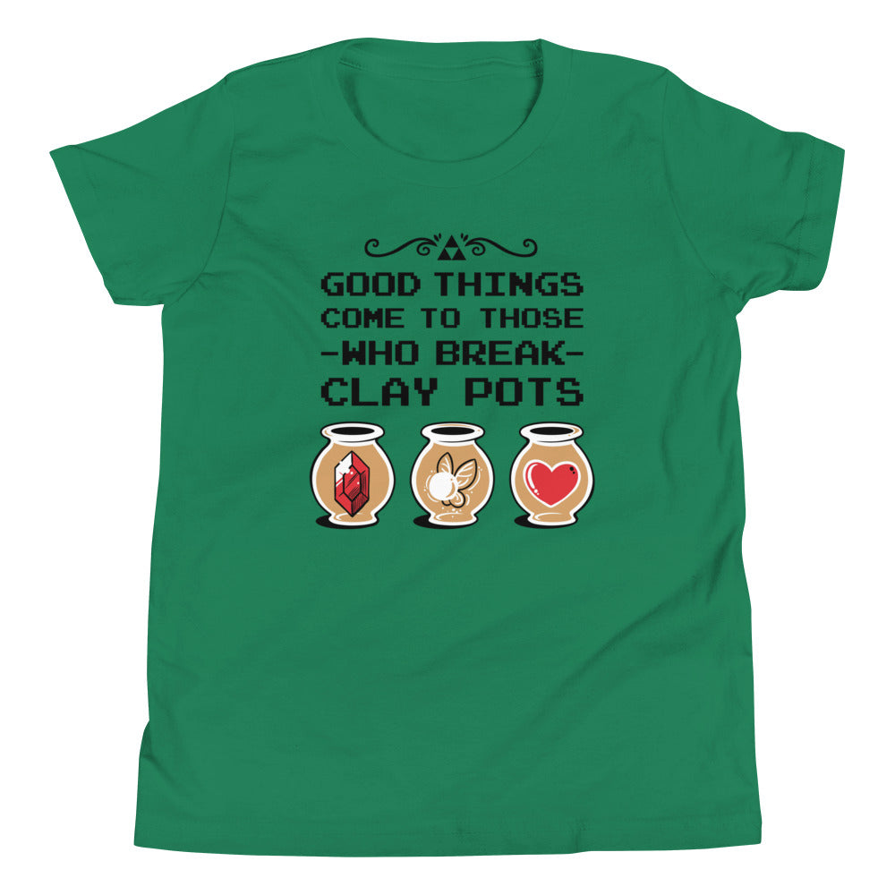 Good Things Come To Those Who Break Clay Pots Kid's - Adult & Kids T-Shirts, Sweatshirts & Hoodies apparel design preview 1