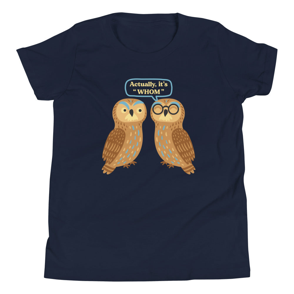 Actually, It's Whom Kid's - Adult & Kids T-Shirts, Sweatshirts & Hoodies apparel design preview 1