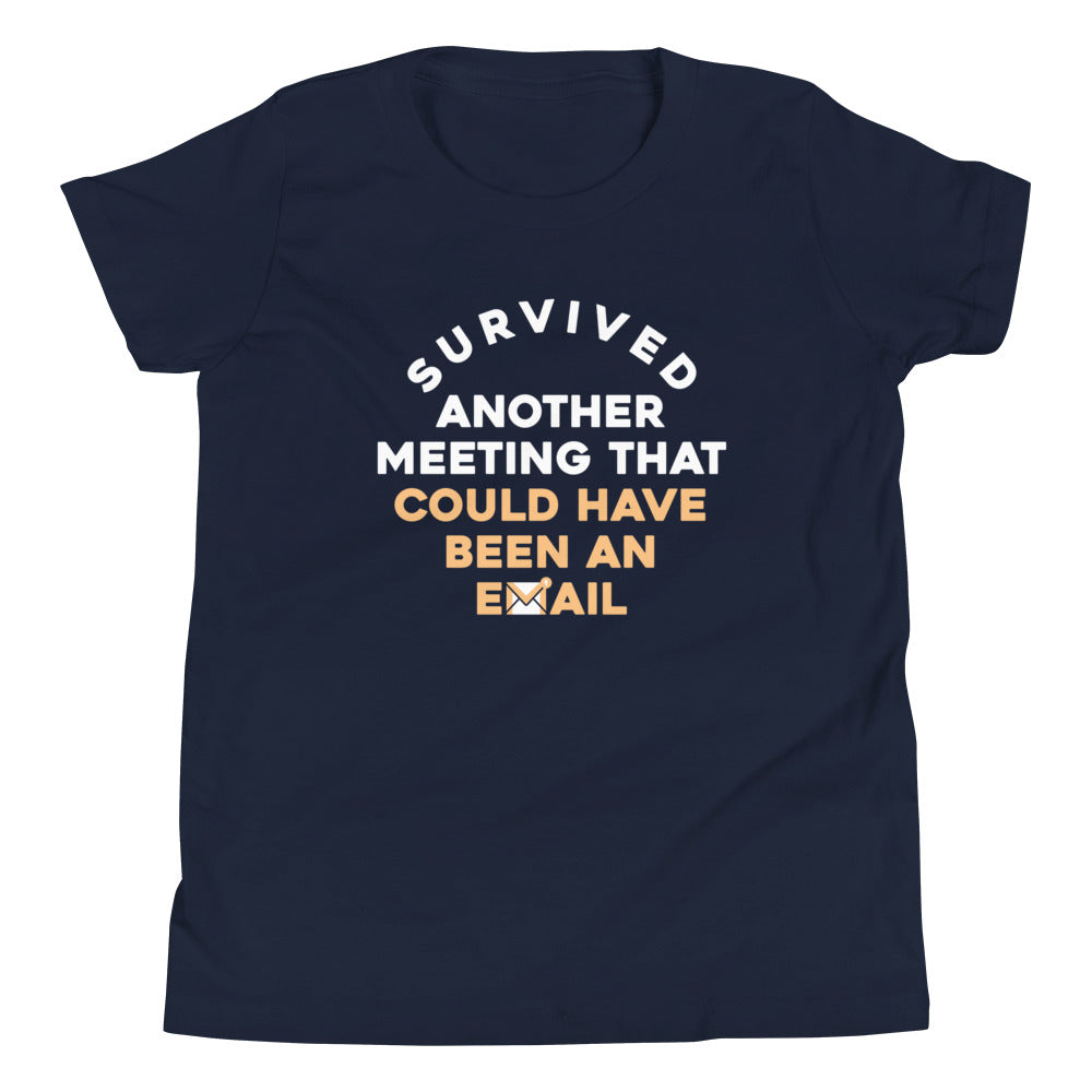 Survived Another Meeting Kid's - Adult & Kids T-Shirts, Sweatshirts & Hoodies apparel design preview 1