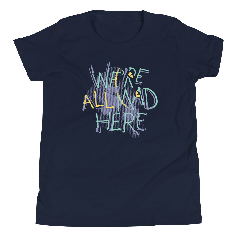 We're All Mad Here Kid's - Adult & Kids T-Shirts, Sweatshirts & Hoodies apparel design preview 1