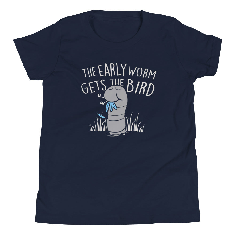 The Early Worm Gets Bird Kid's - Adult & Kids T-Shirts, Sweatshirts & Hoodies apparel design preview 1