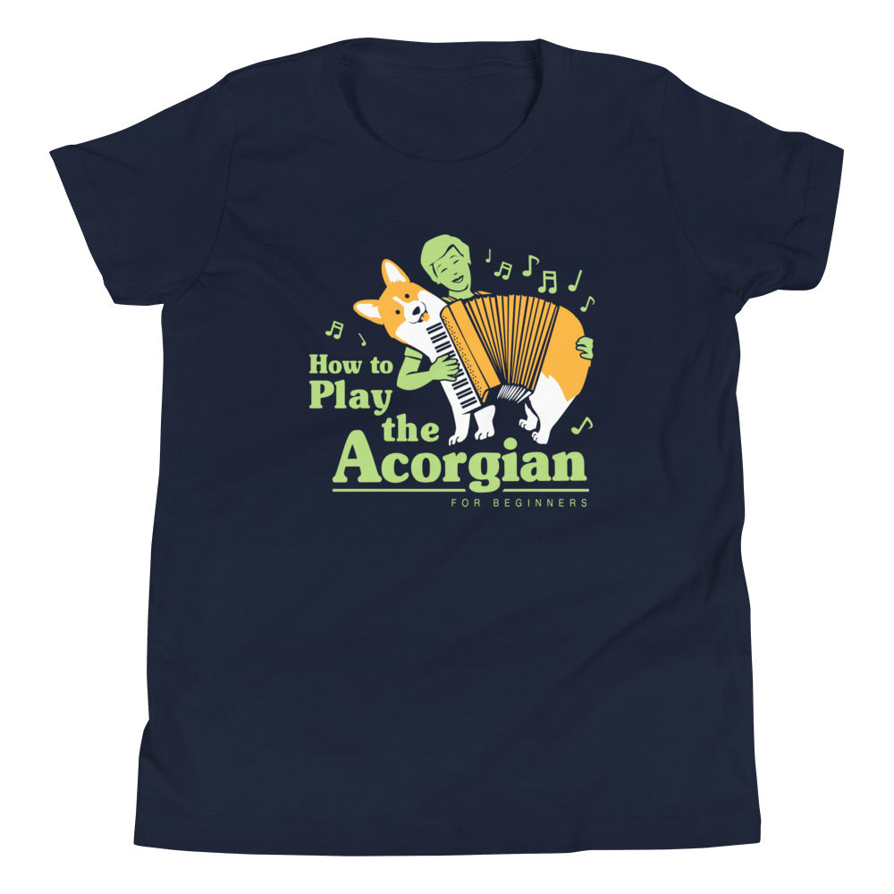 How To Play The Acorgian Kid's - Adult & Kids T-Shirts, Sweatshirts & Hoodies apparel design preview 1
