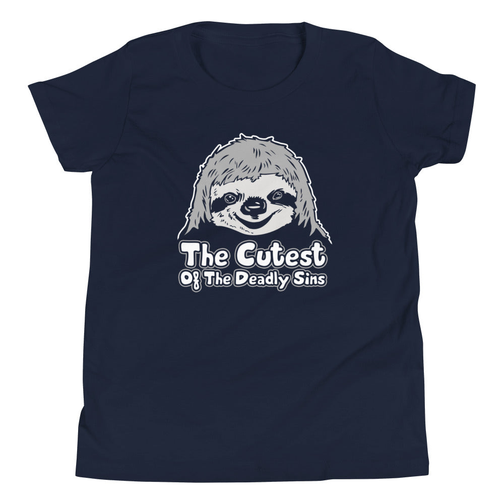 Sloth, The Cutest Of Deadly Sins Kid's - Adult & Kids T-Shirts, Sweatshirts & Hoodies apparel design preview 1