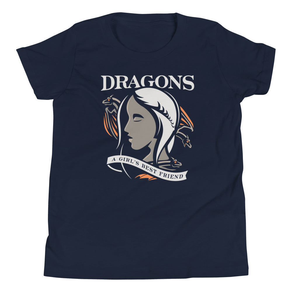Dragons Are A Girl's Best Friend Kid's - Adult & Kids T-Shirts, Sweatshirts & Hoodies apparel design preview 1