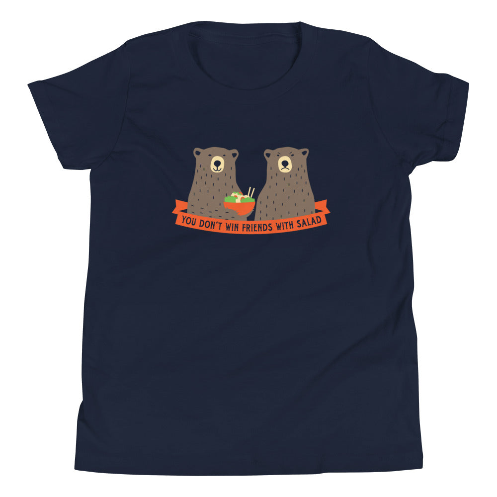 You Don't Win Friends With Salad Kid's - Adult & Kids T-Shirts, Sweatshirts & Hoodies apparel design preview 1