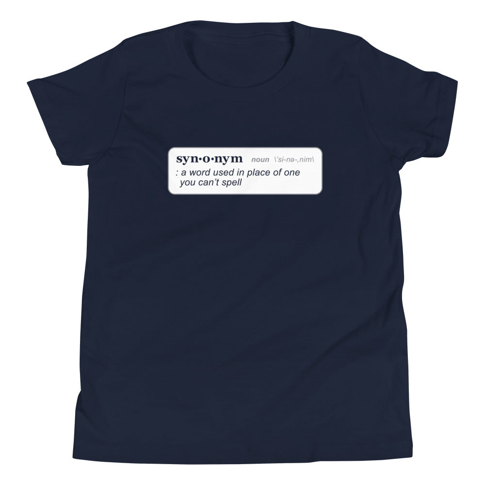 Synonym Definition Kid's - Adult & Kids T-Shirts, Sweatshirts & Hoodies apparel design preview 1