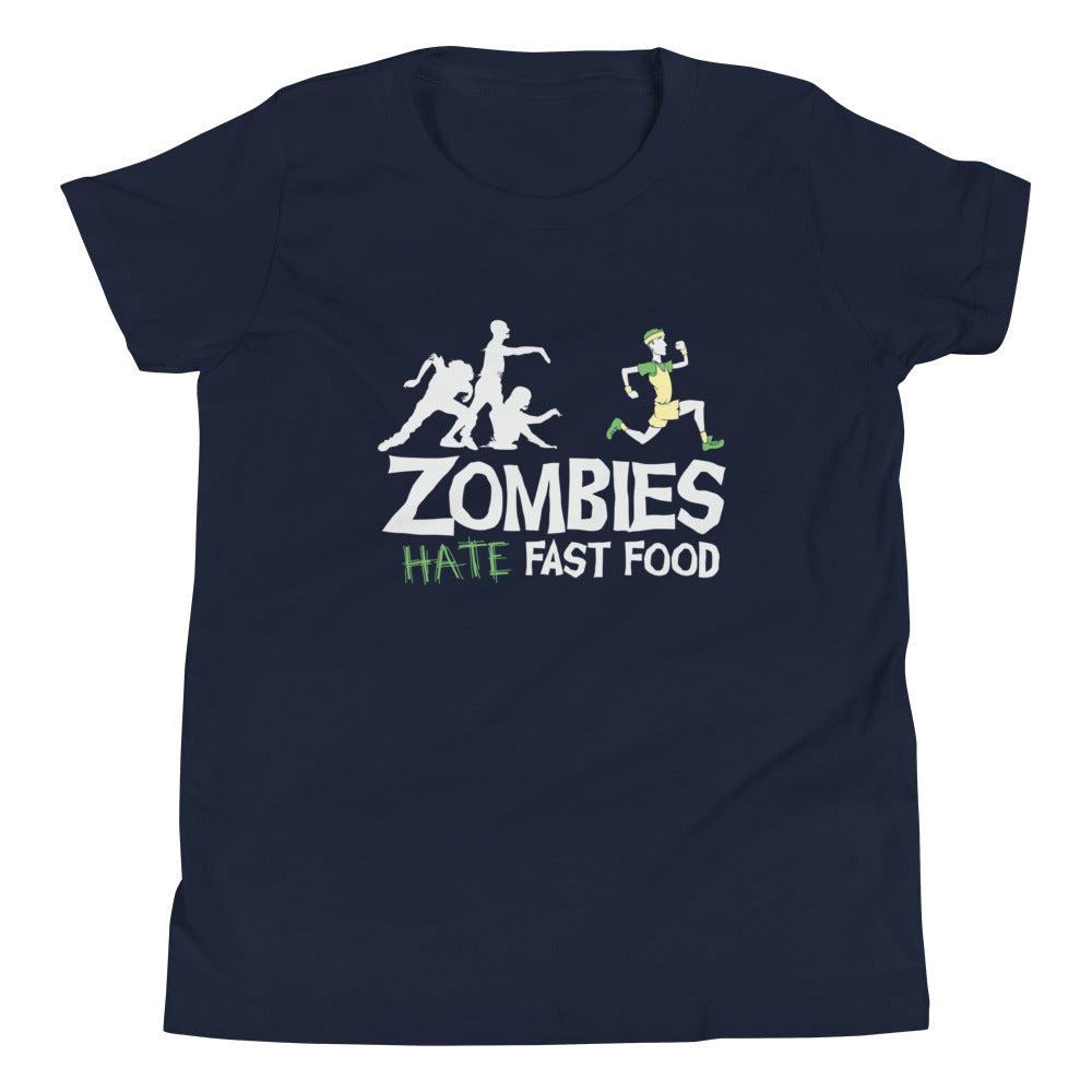 Zombies Hate Fast Food Kid's - Adult & Kids T-Shirts, Sweatshirts & Hoodies apparel design preview 1