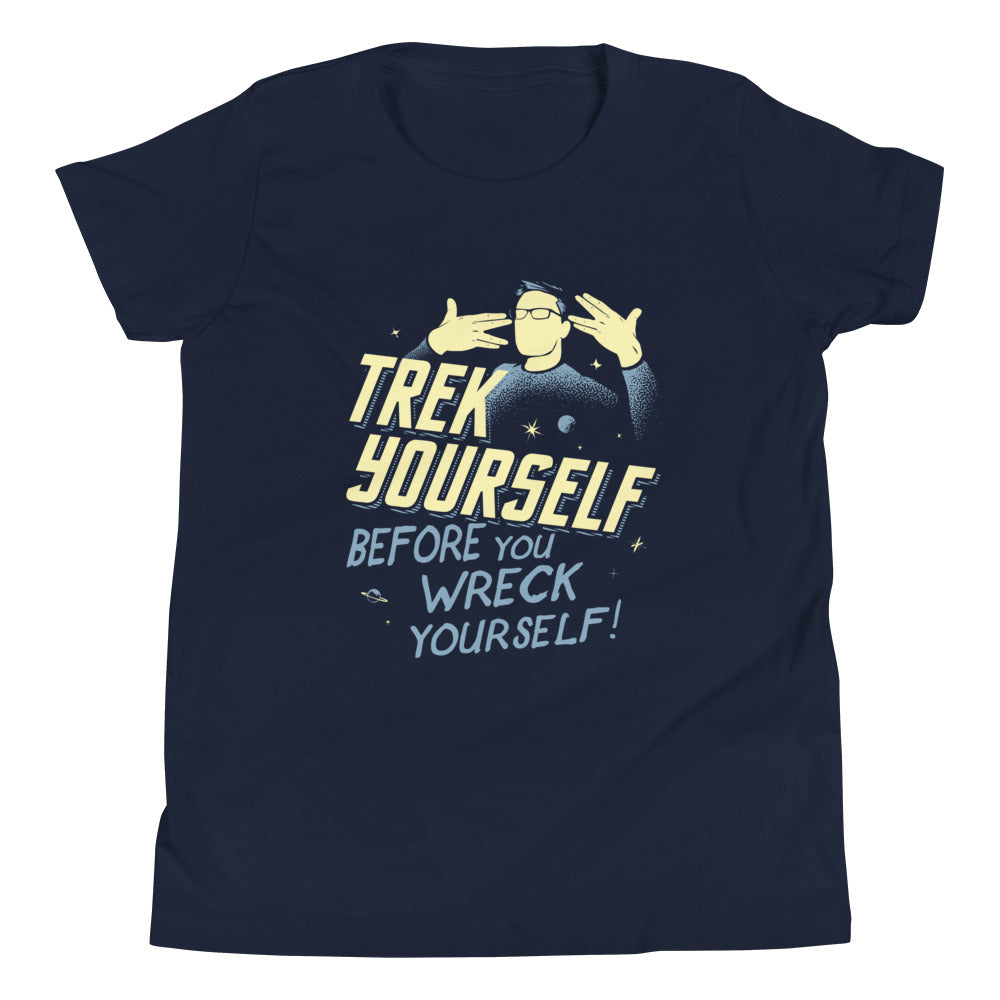 Trek Yourself Before You Wreck Kid's - Adult & Kids T-Shirts, Sweatshirts & Hoodies apparel design preview 1