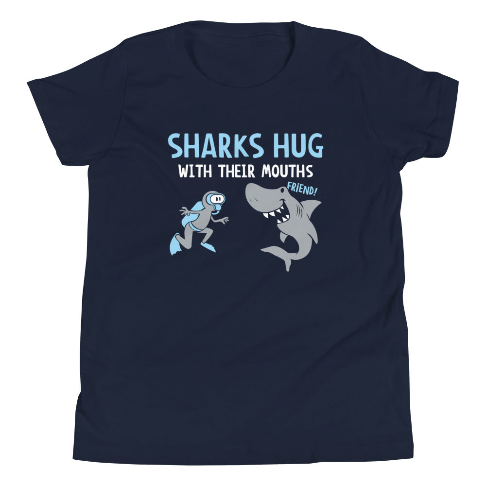 Sharks Hug With Their Mouths Kid's - Adult & Kids T-Shirts, Sweatshirts & Hoodies apparel design preview 1