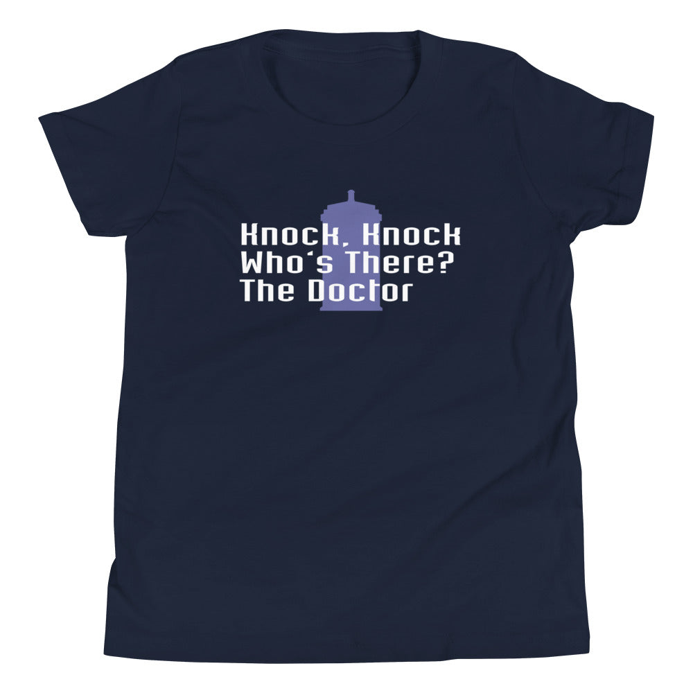 Knock Who's There? The Doctor Kid's - Adult & Kids T-Shirts, Sweatshirts & Hoodies apparel design preview 1