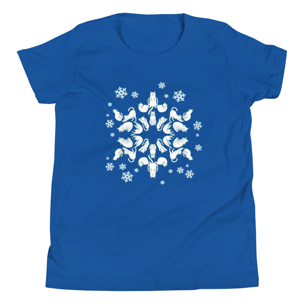 Cat Snowflake Kid's - Adult & Kids T-Shirts, Sweatshirts & Hoodies apparel design preview 1