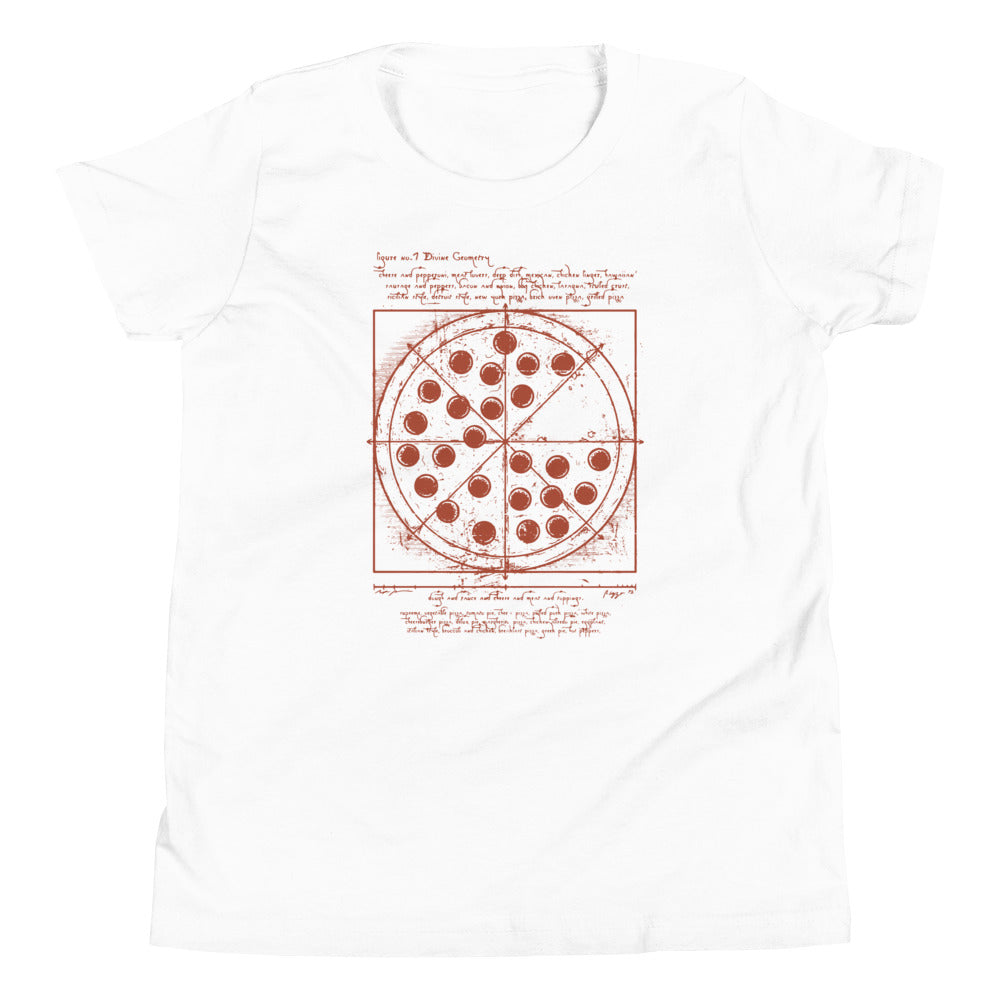 Vitruvian Pizza Kid's - Adult & Kids T-Shirts, Sweatshirts & Hoodies apparel design preview 1